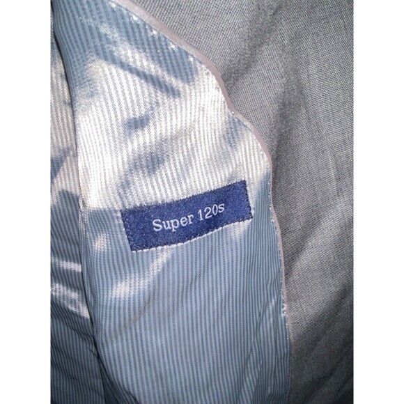 Paul Fredrick Mens Suit Blazer Gray  Blend Classic Fit 54L - Picture 4 of 5